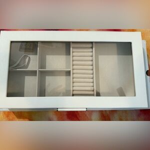WOLF White Jewelry Organizer with Versatile Compartments